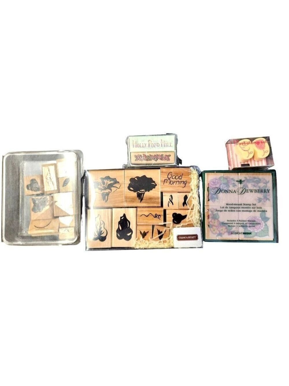Flower stamps from Stampin Up, Close to my Heart, Donna Dewberry & 2 more, Stamp